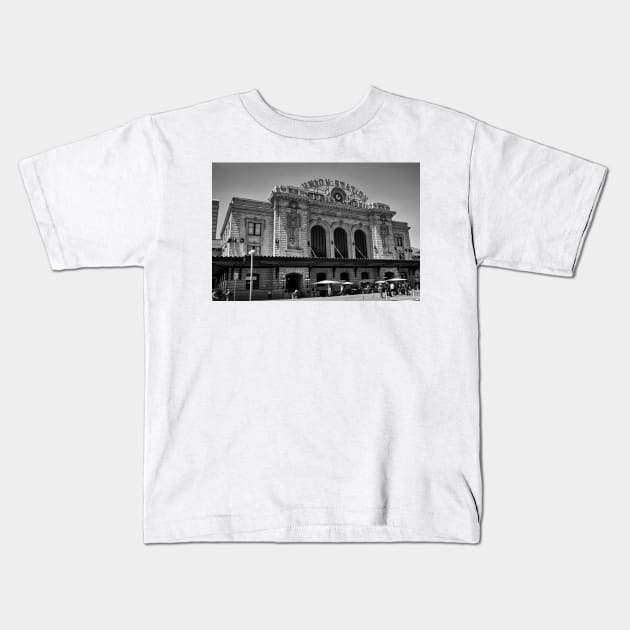 Denver Union Station Kids T-Shirt by KirtTisdale